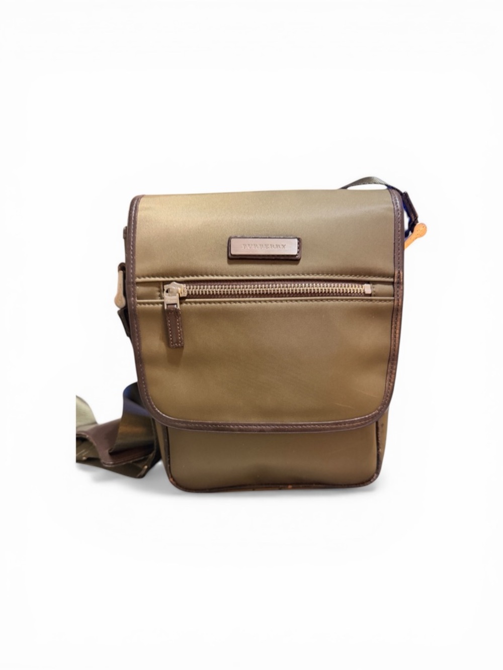 Burberry Olive Messenger Crossbody Bag